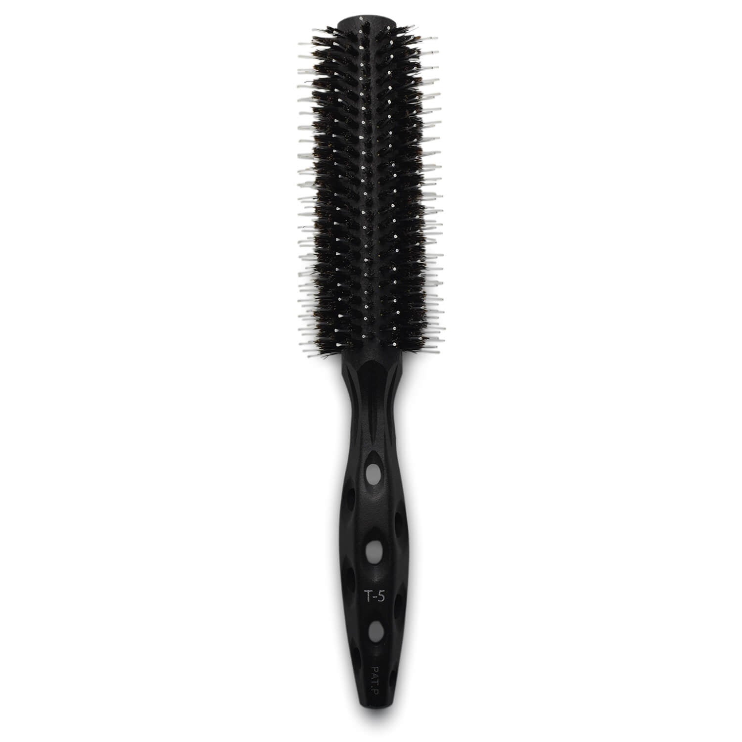 brosse yspark noir en poils de sanglier et nylon tiger t5 pour brushing and lissage de cheveux