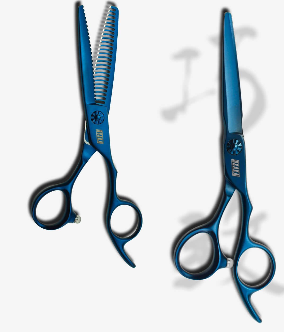 pack de ciseaux de coiffure japonais osaka colorés pour utilisation en salon et professionnelle