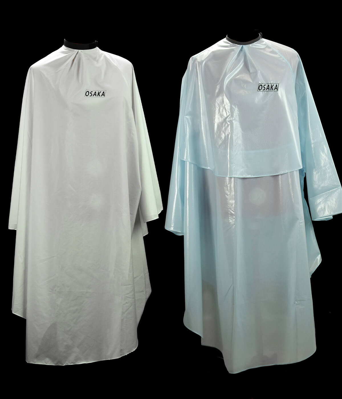 peignoirs de coupe osaka blanc et bleu