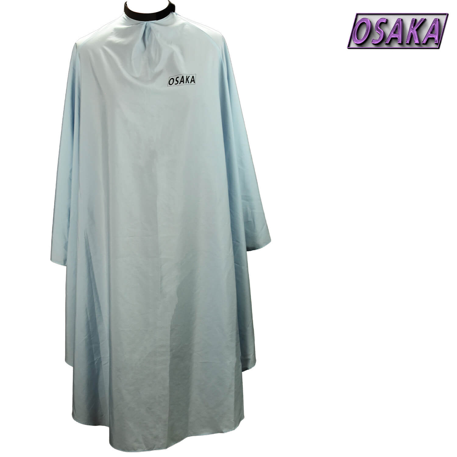 peignoir de coupe osaka eguard made in japan bleu en soie de synthèse déperlant et antistatique.