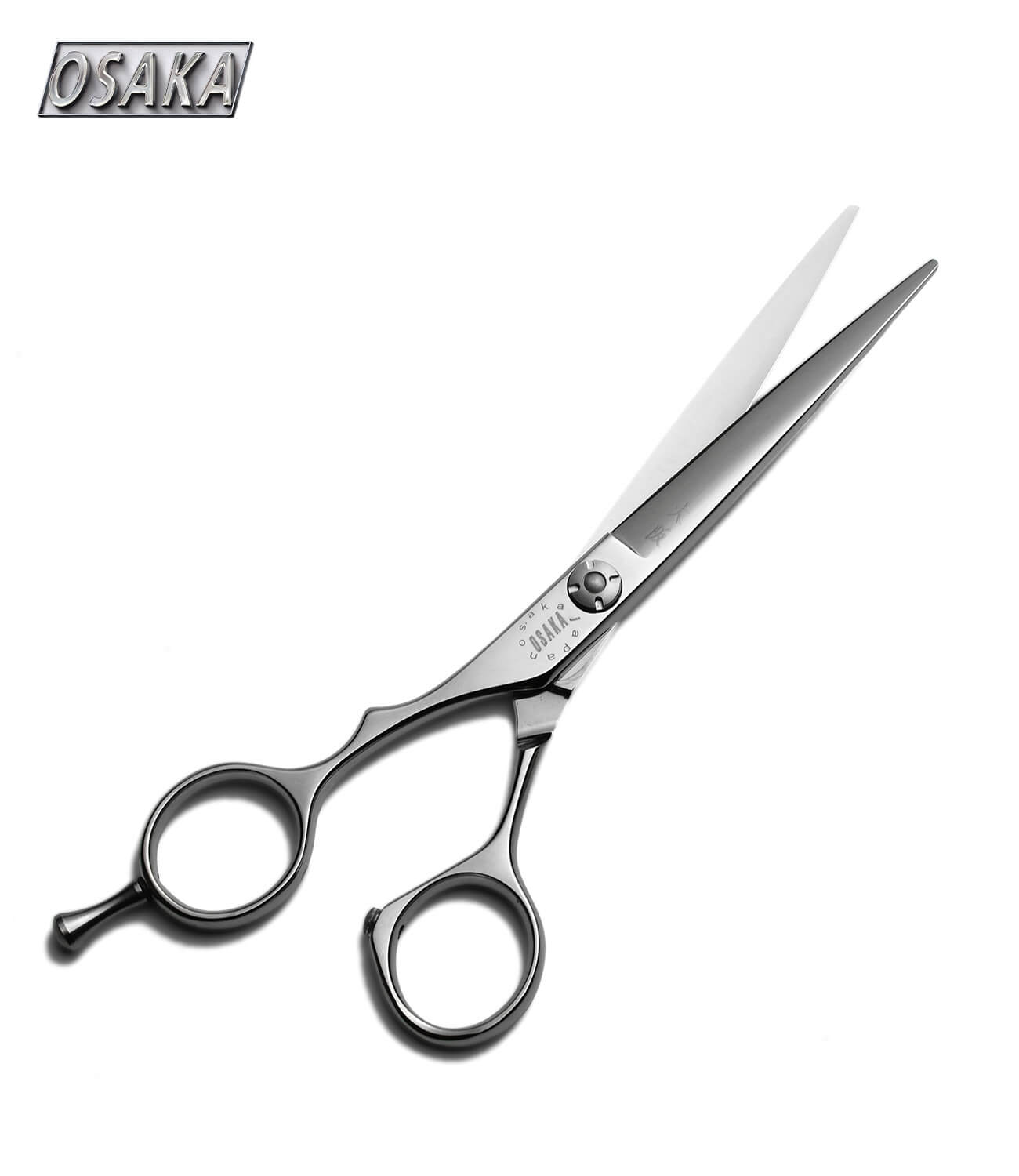 ciseaux osaka gauchers nyl avec lame fine et pointue en acier cobalt ATS314. La lame permet tout type de travaux de précision et de coupe sur tout type de cheveux. 