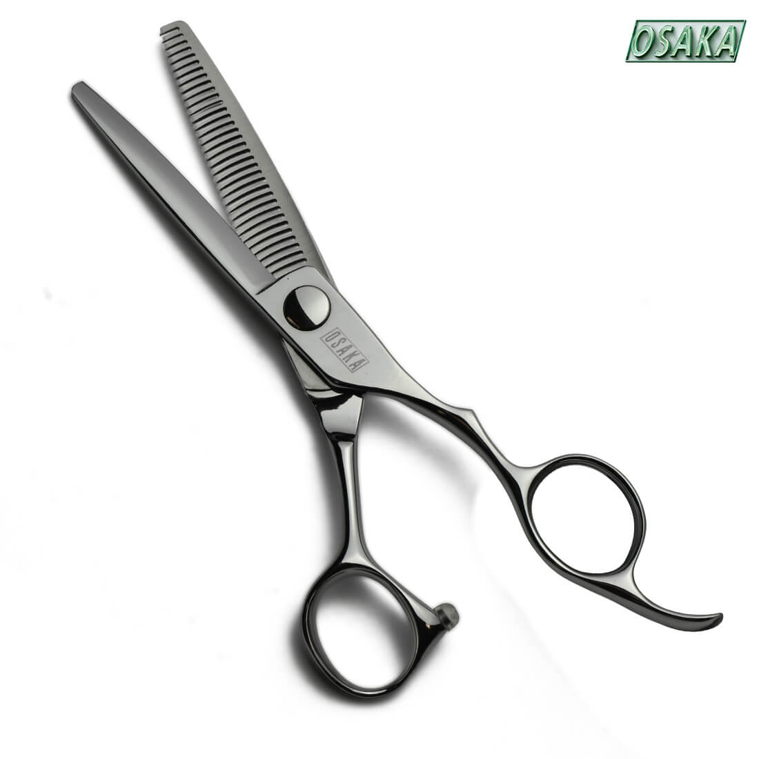ciseaux sculpteurs effileurs osaka osc 30 dents pour une coupe à 30% des cheveux. Dents recourbée pour une meilleure coupe