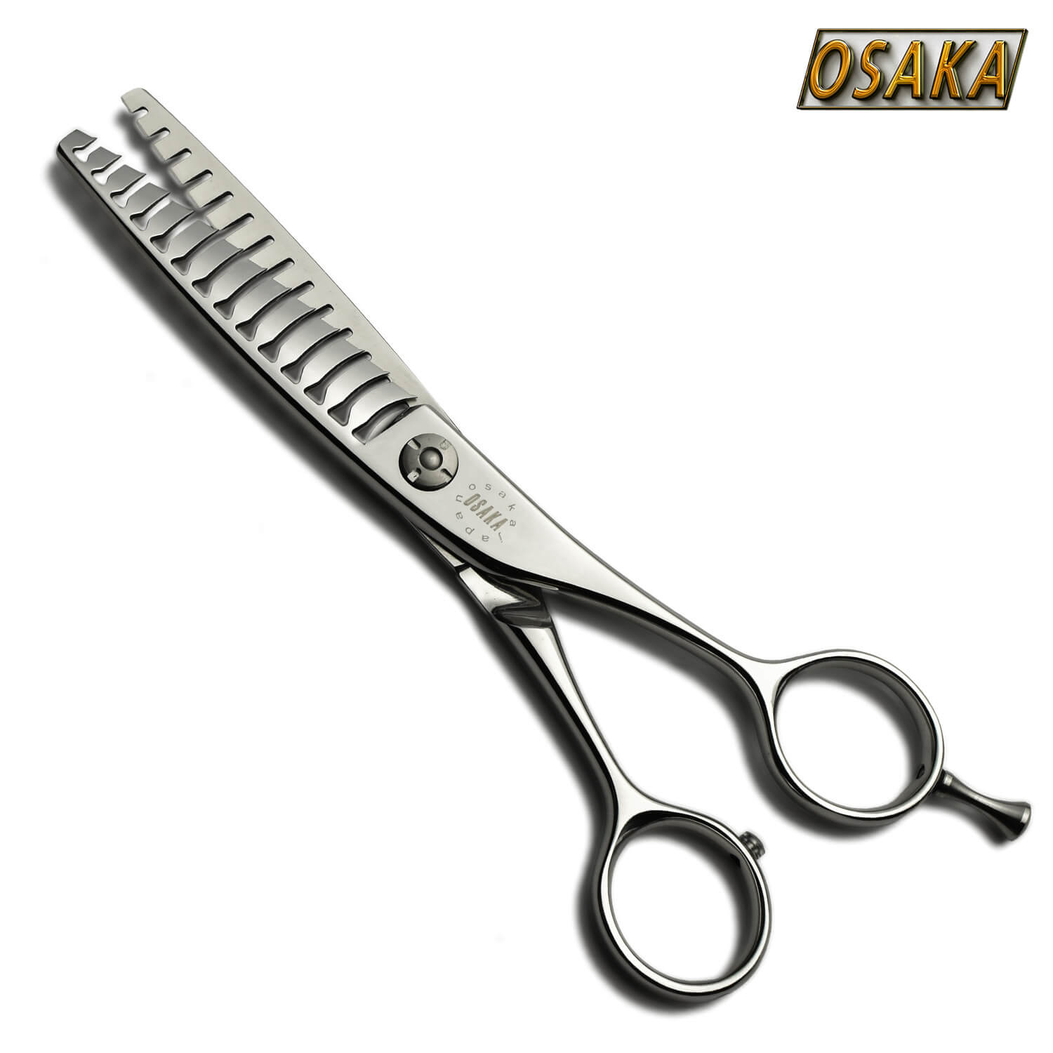 ciseaux osaka sculpteurs et effileur ats147  double dents. Doté de 14 grosses dents pour une texture de coupe plus rapide et plus fluide pour un résultat sur les cheveux naturel. 