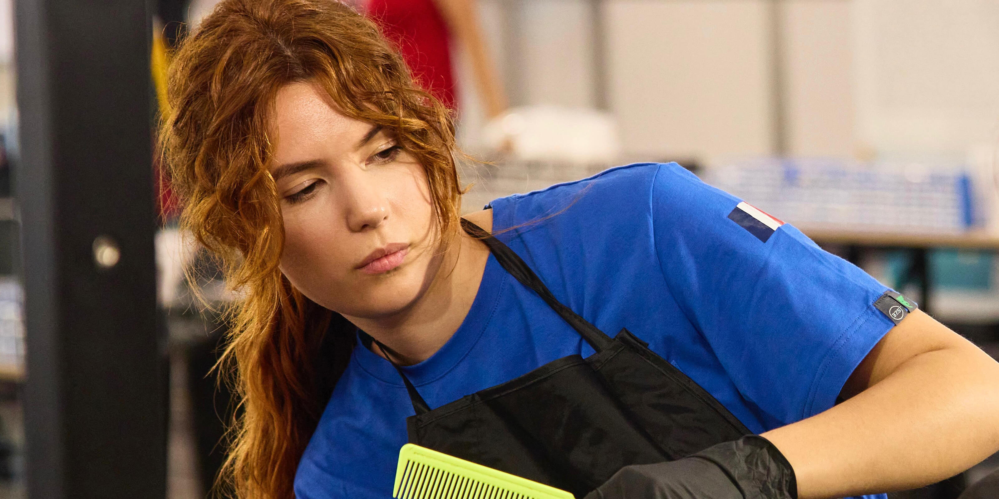 Clara Quesne en action durant les euroskills et World Skill, 