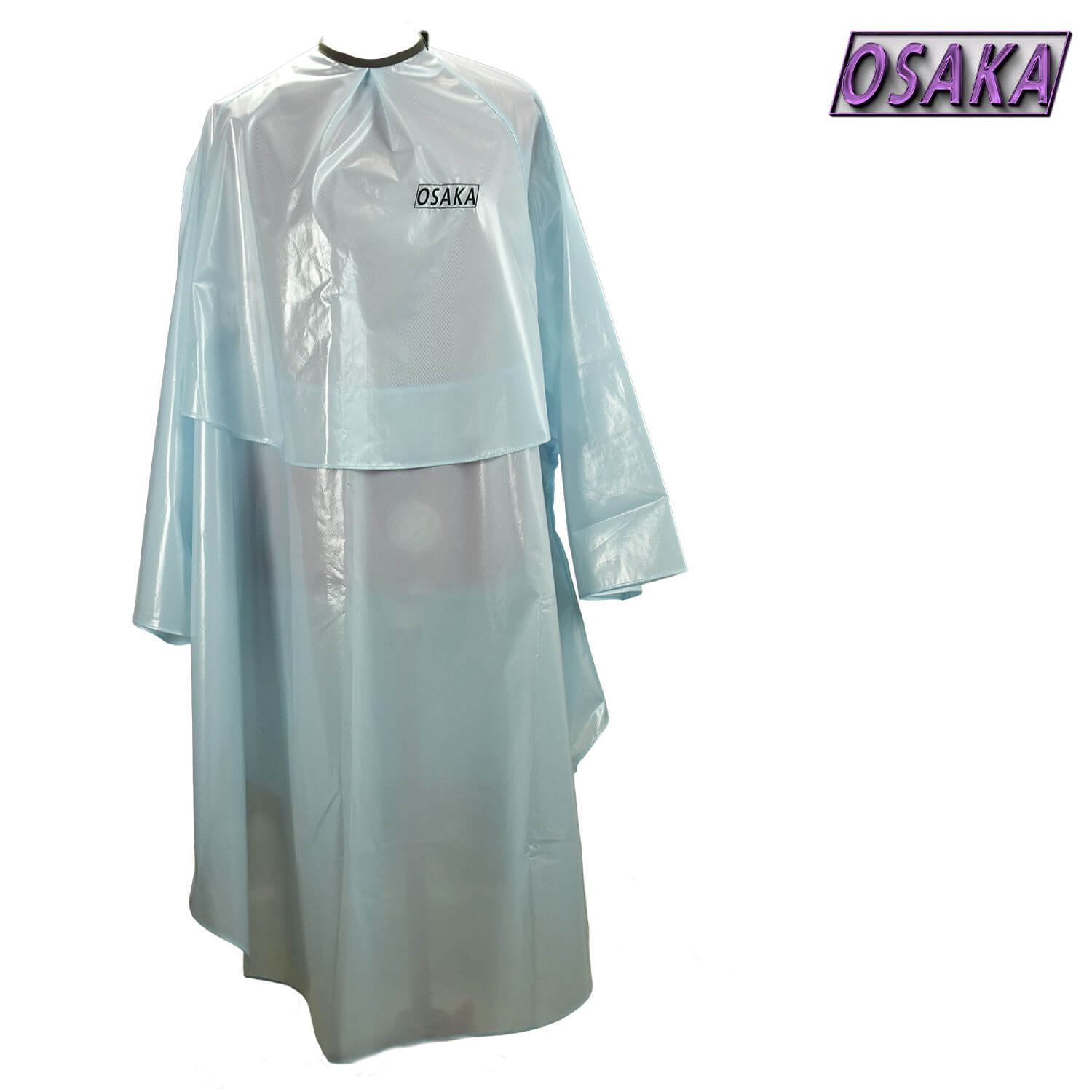 peignoir de coupe osaka net in dress bleu en matériel antistatique antitâche et déperlant