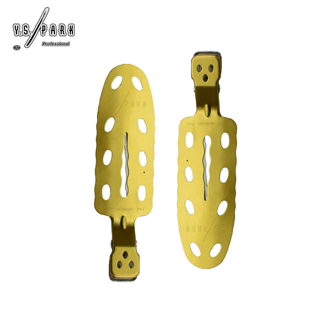 pinces de séparation Yspark NoMark de couleur jaune  particulièrement fins et légers pour ne pas laisser de trace dans les cheveux. 