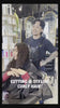 Utilisation des ciseaux osaka par Rich Tran dans son salon de coiffure à une personne ayant les cheveux bouclés 